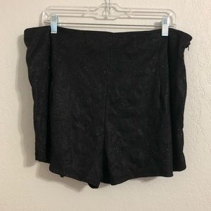 Shein Women’s 2XL Black Glitter Shorts